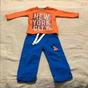 Name it two pieces long sleeve tee and pan…